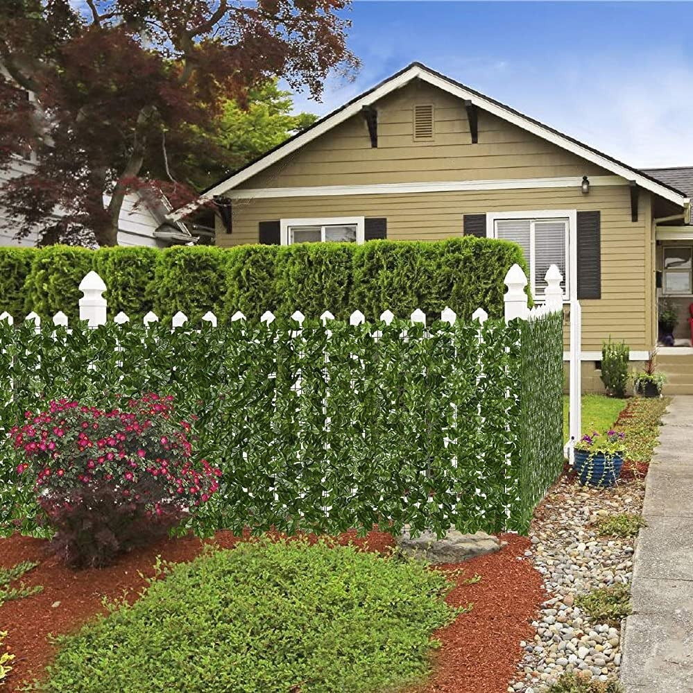 Artificial Plant Leaves Fence