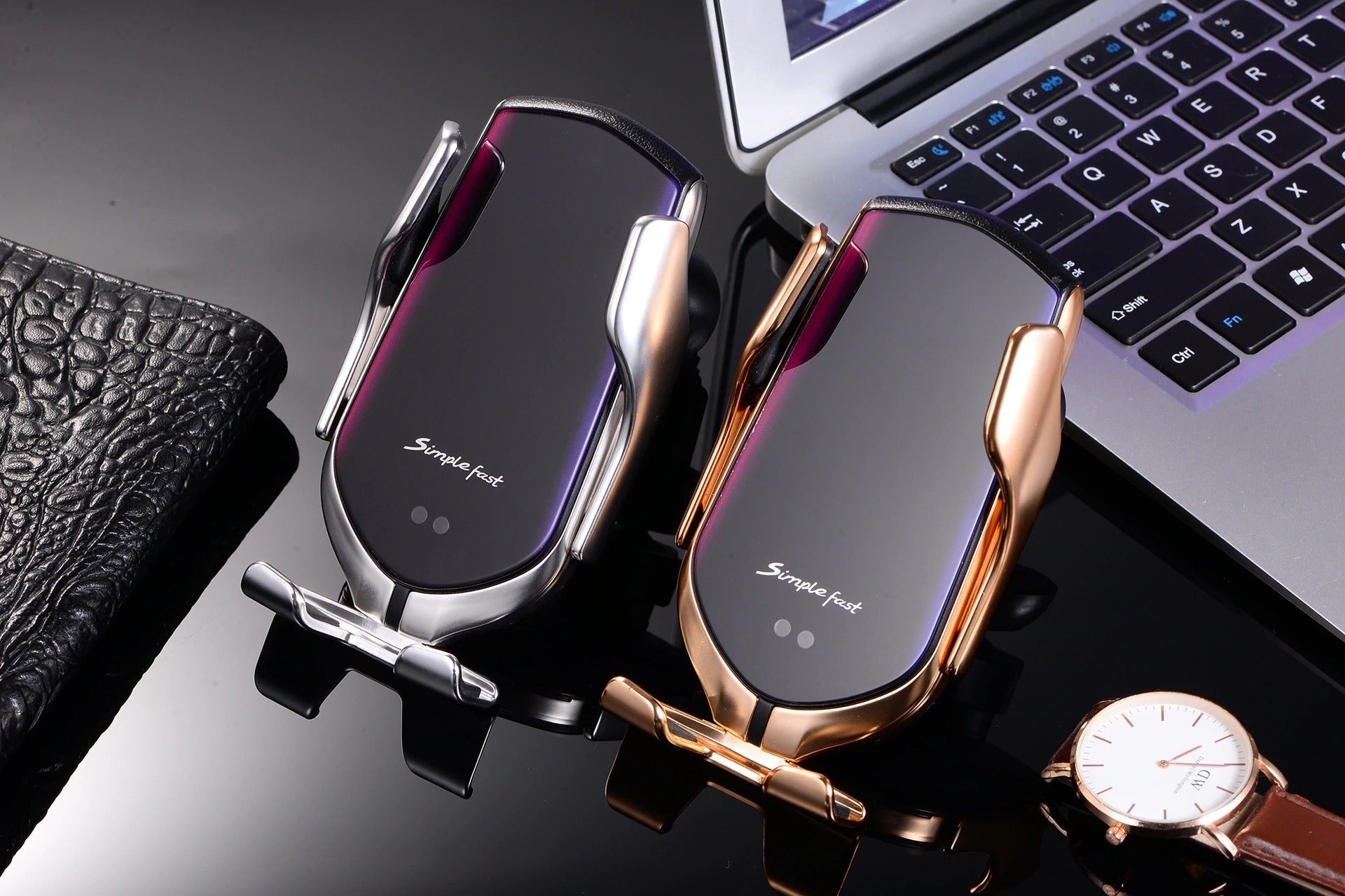 Automatic Clamping Phone Holder | Wireless Charger