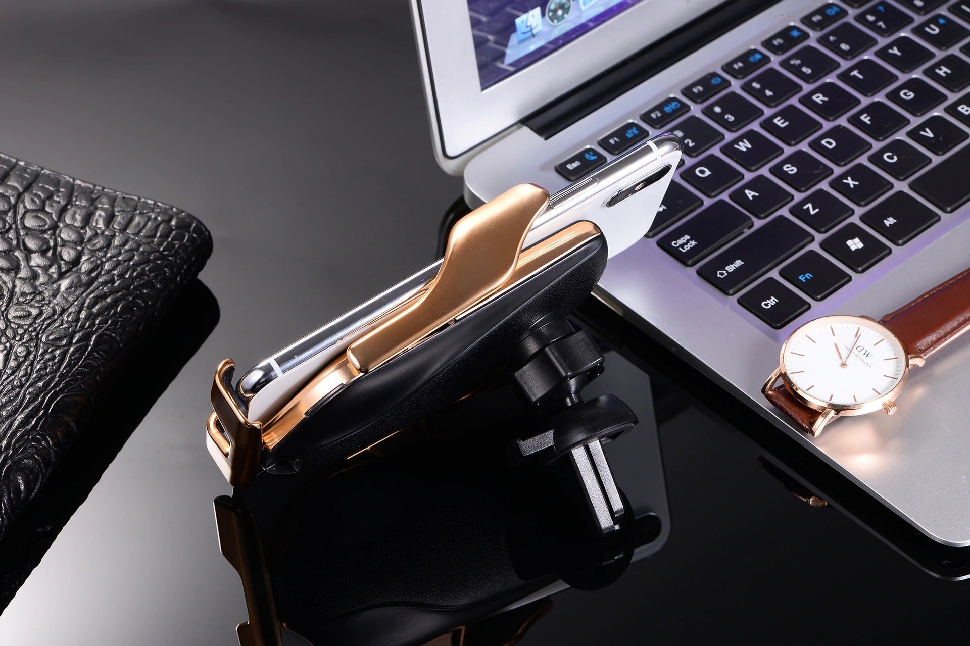 Automatic Clamping Phone Holder | Wireless Charger