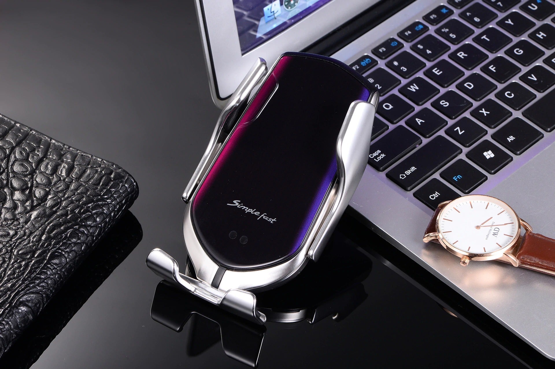 Automatic Clamping Phone Holder | Wireless Charger