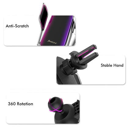 Automatic Clamping Phone Holder | Wireless Charger