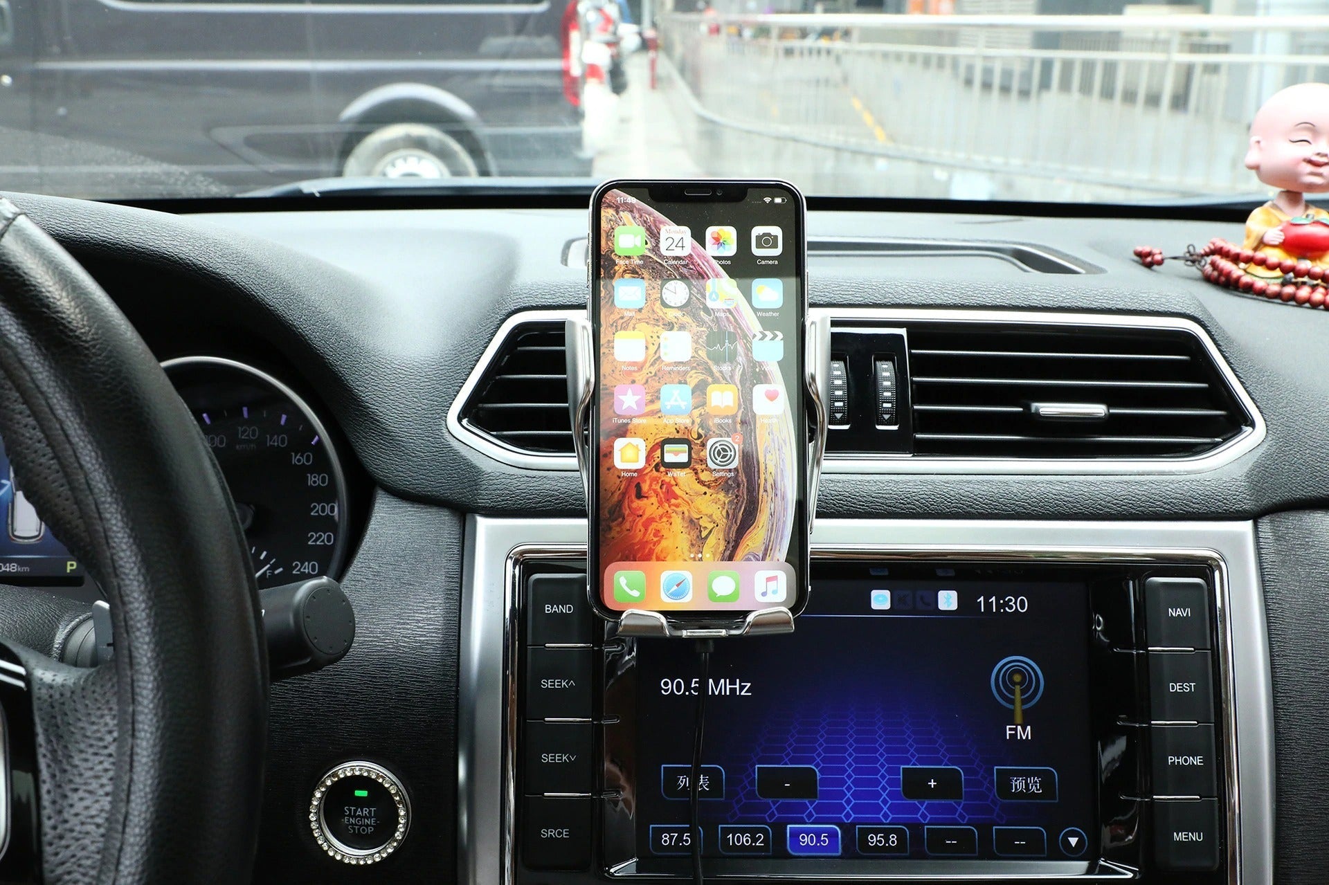 Automatic Clamping Phone Holder | Wireless Charger
