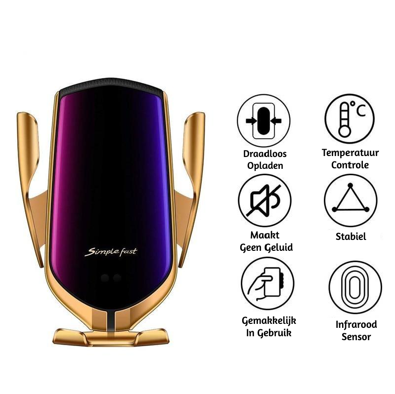 Automatic Clamping Phone Holder | Wireless Charger