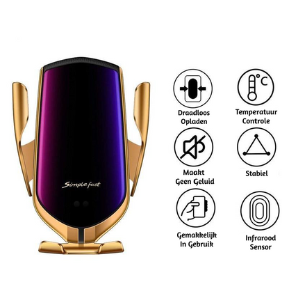 Automatic Clamping Phone Holder | Wireless Charger
