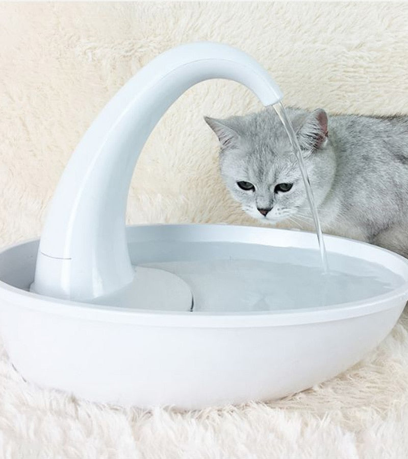 Automatic drinking fountain for cats