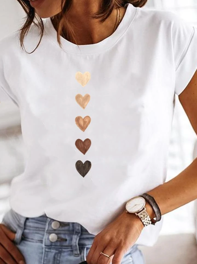 Beautiful T Shirts Ladies Modern Slim Fit Soft Breathable Material