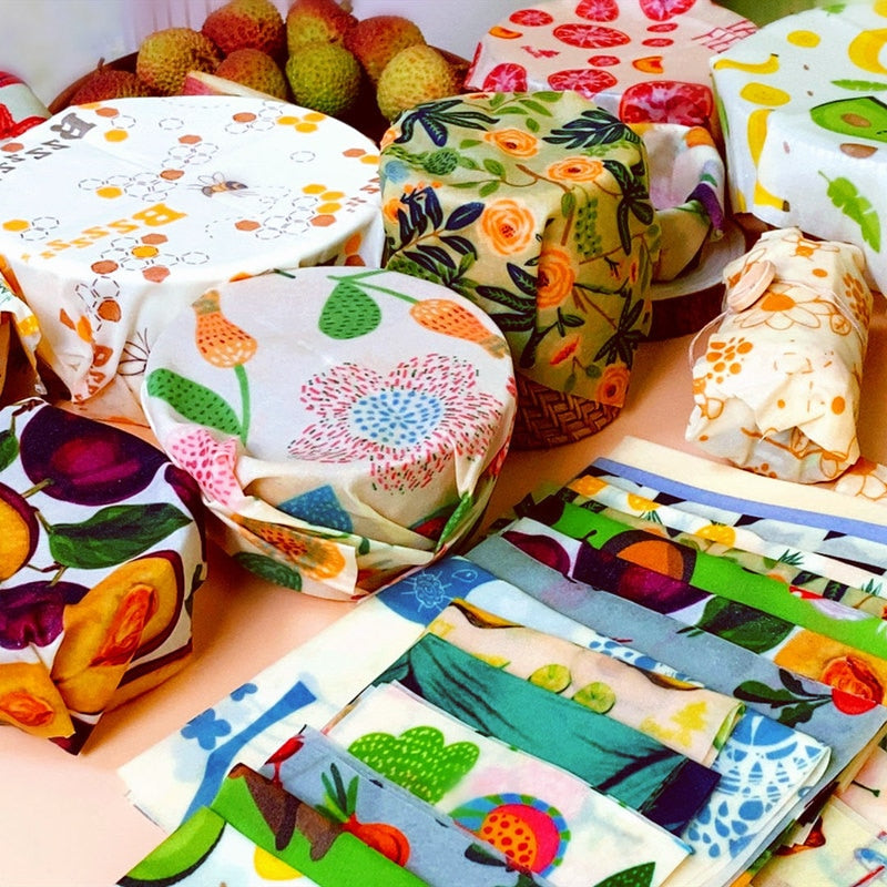 Beeswax Food Wrappers - Set of 3