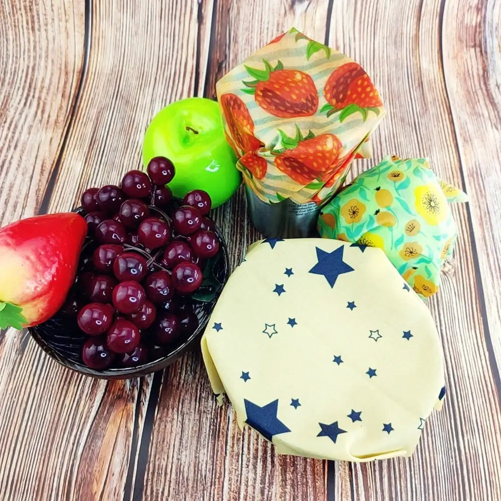Beeswax Food Wrappers - Set of 3