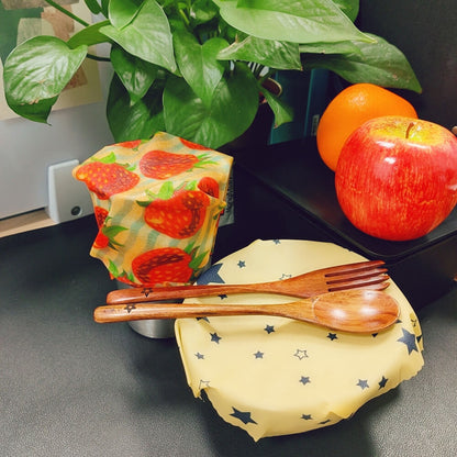 Beeswax Food Wrappers - Set of 3