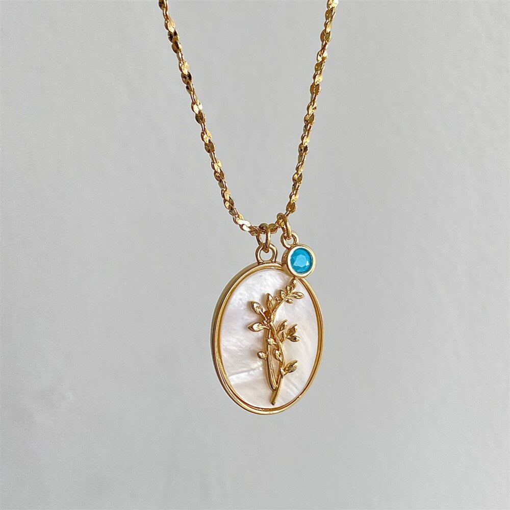 Birth Month Flower Necklace