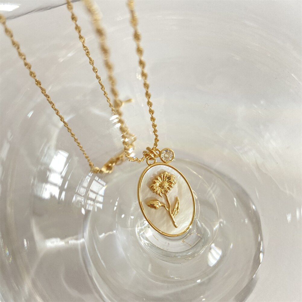 Birth Month Flower Necklace