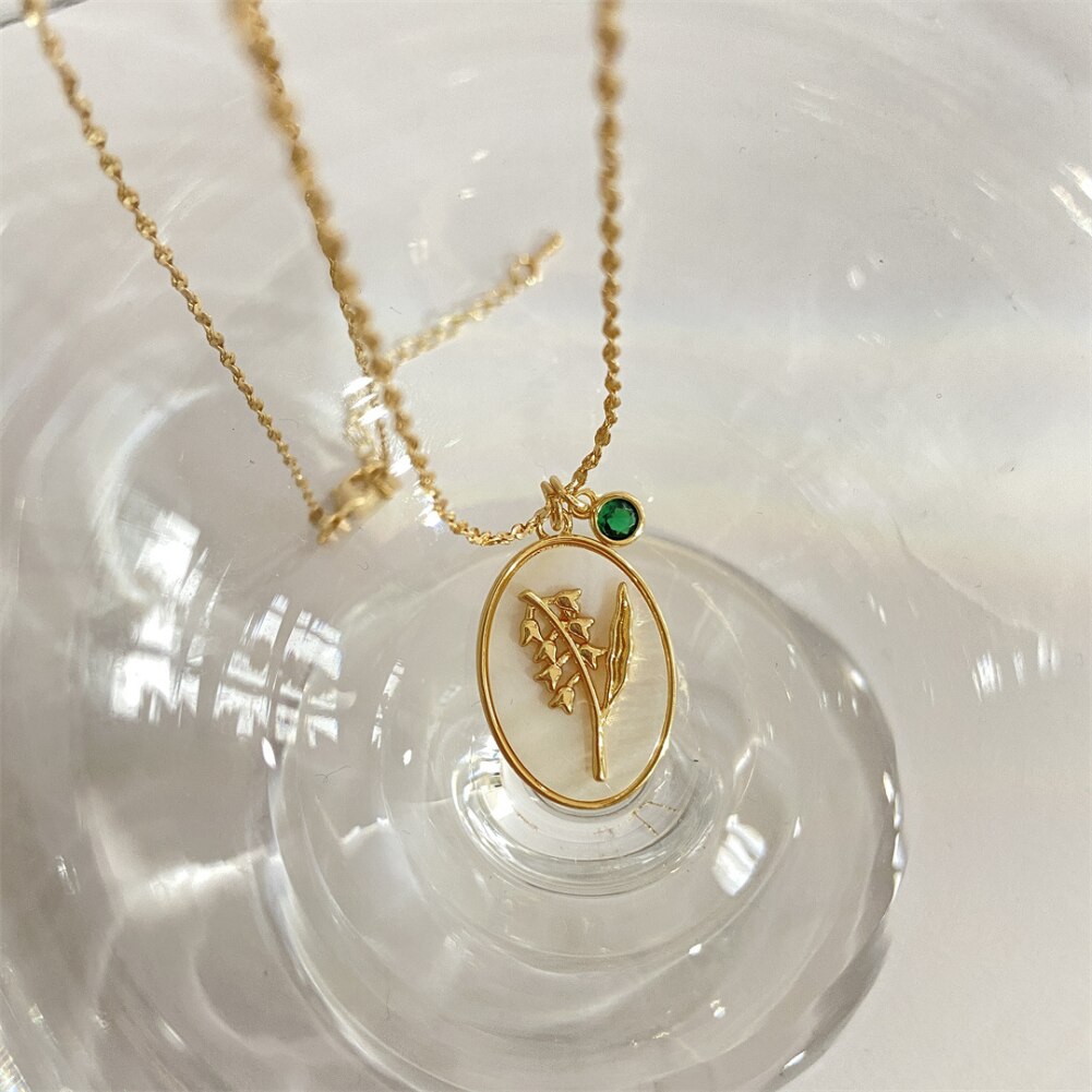 Birth Month Flower Necklace