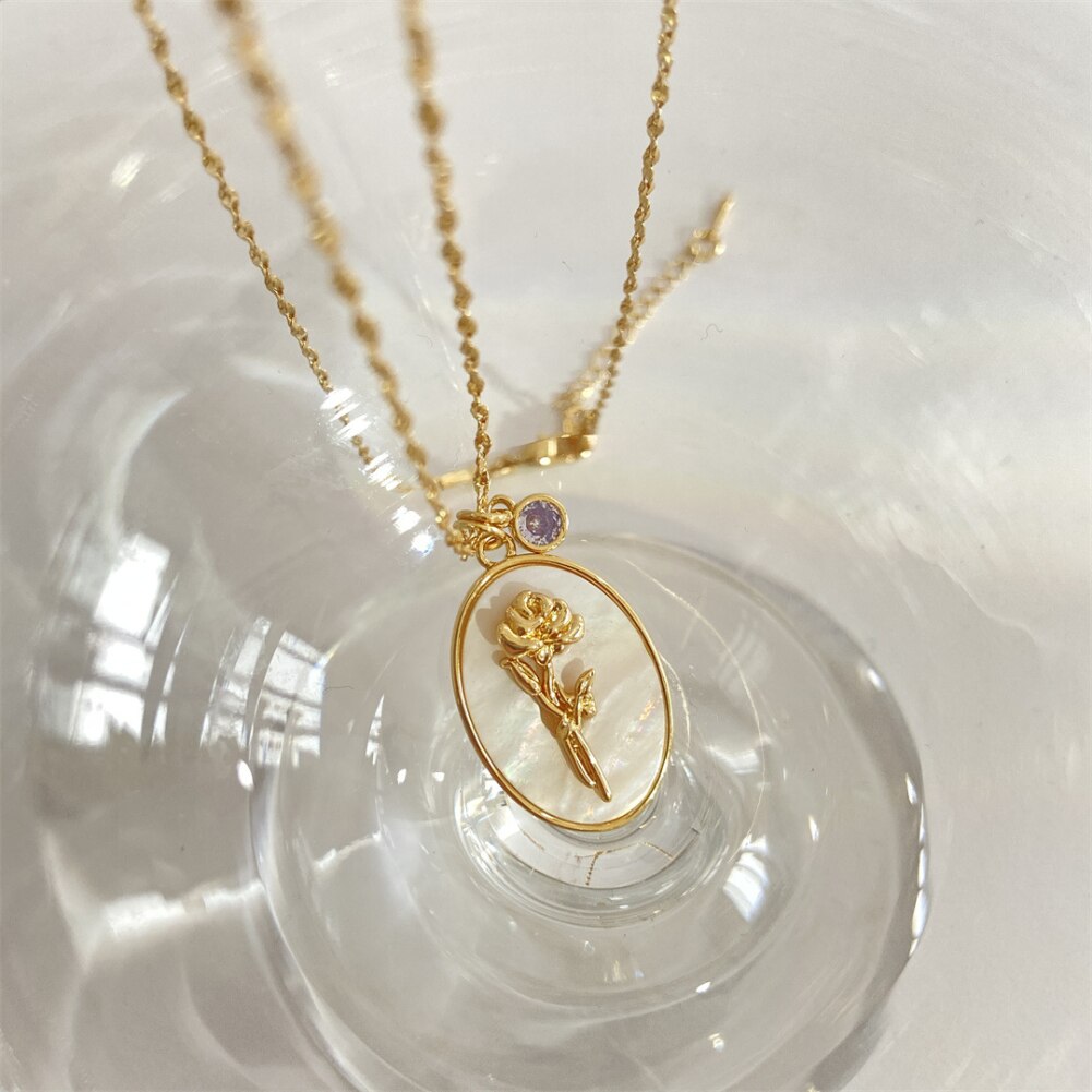 Birth Month Flower Necklace