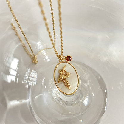 Birth Month Flower Necklace