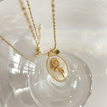Birth Month Flower Necklace