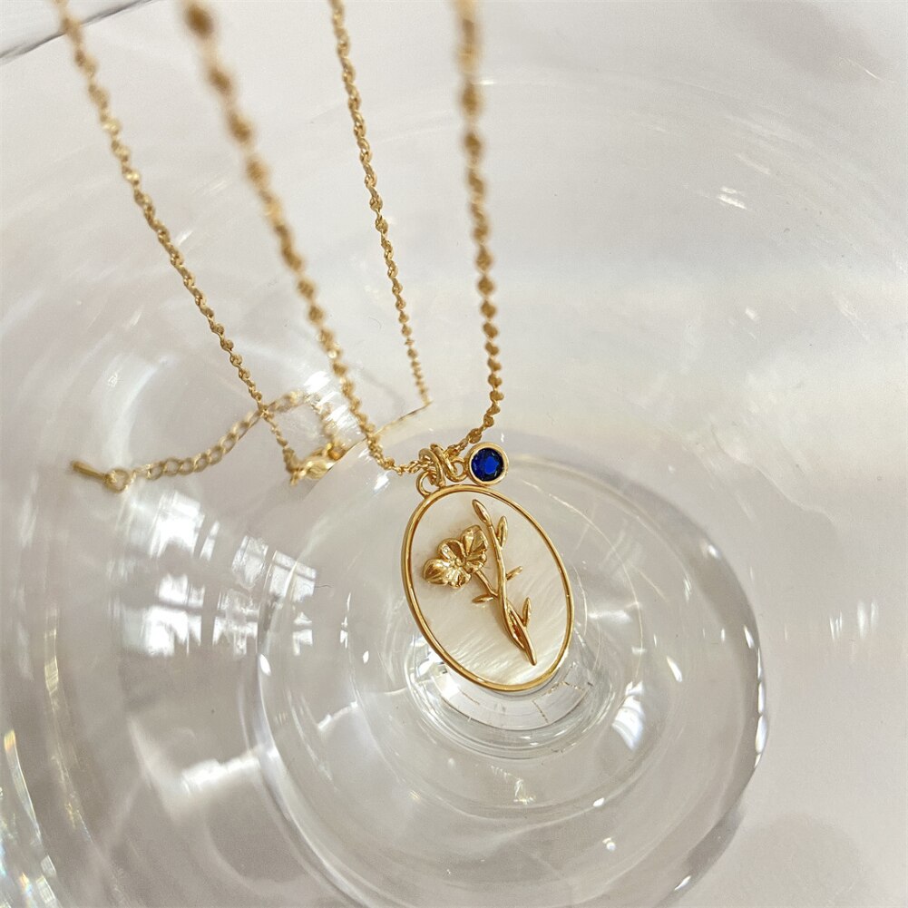 Birth Month Flower Necklace