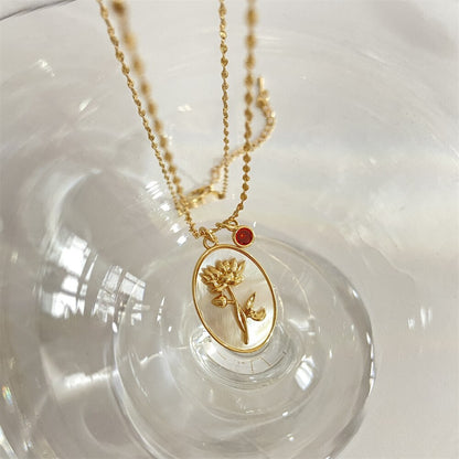 Birth Month Flower Necklace