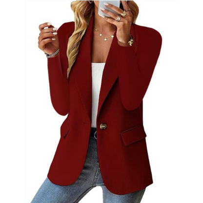 Black Blazer Ladies With Tailored Fit Soft Fabric