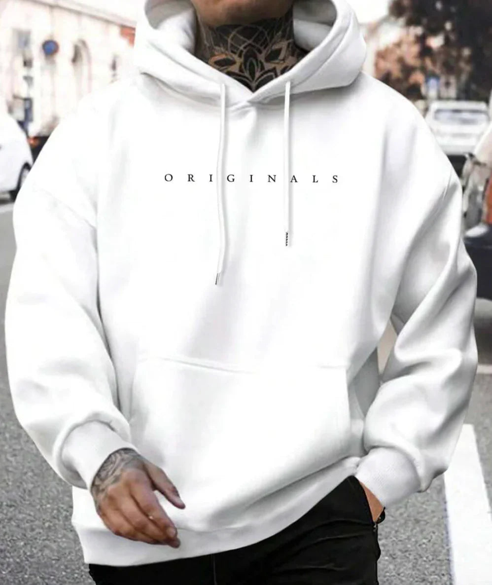 Black Hoodie Men's Casual Cotton Comfortable Fit