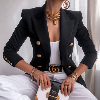 Blazer Ladies Waisted Luxury Fabric for Professional and Casual Occasions