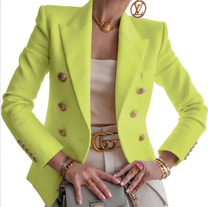 Blazer Ladies Waisted Luxury Fabric for Professional and Casual Occasions