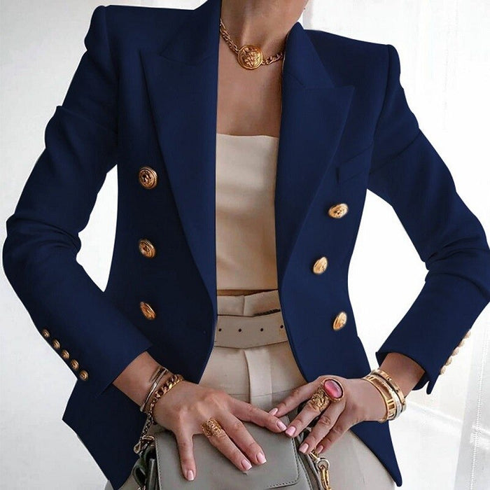 Blazer Ladies Waisted Luxury Fabric for Professional and Casual Occasions