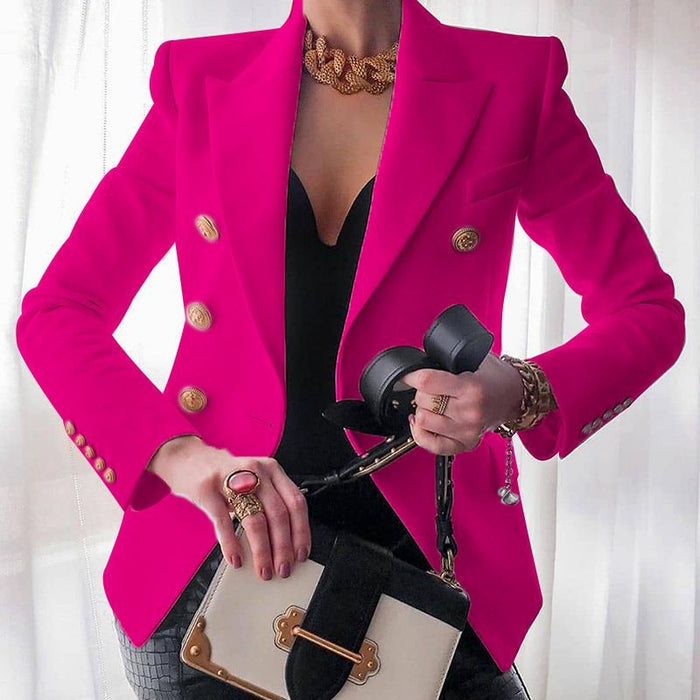 Blazer Ladies Waisted Luxury Fabric for Professional and Casual Occasions