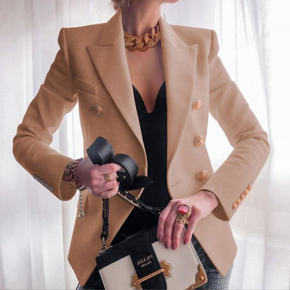 Blazer Ladies Waisted Luxury Fabric for Professional and Casual Occasions