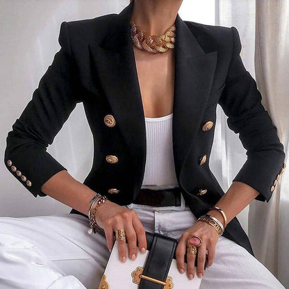 Blazer Ladies Waisted Luxury Fabric for Professional and Casual Occasions