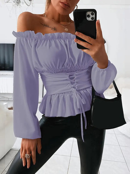 Blouse Ladies with Rüsch-Details Elegant Fit High-quality Fabric