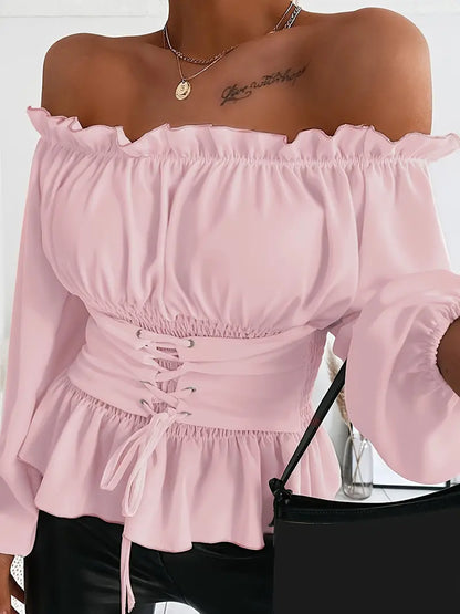 Blouse Ladies with Rüsch-Details Elegant Fit High-quality Fabric