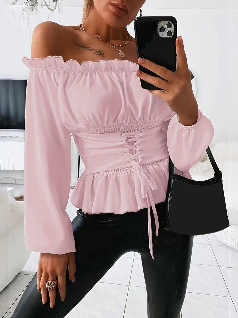 Blouse Ladies with Rüsch-Details Elegant Fit High-quality Fabric
