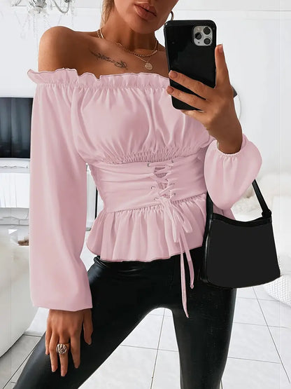 Blouse Ladies with Rüsch-Details Elegant Fit High-quality Fabric