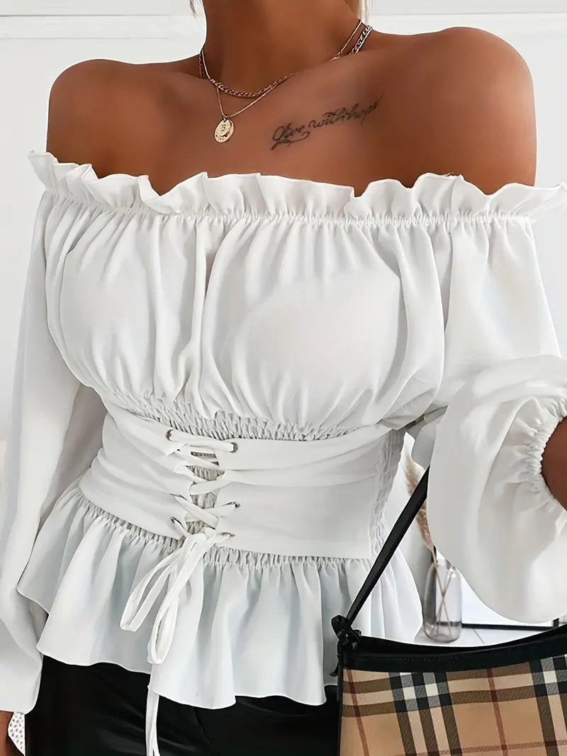 Blouse Ladies with Rüsch-Details Elegant Fit High-quality Fabric