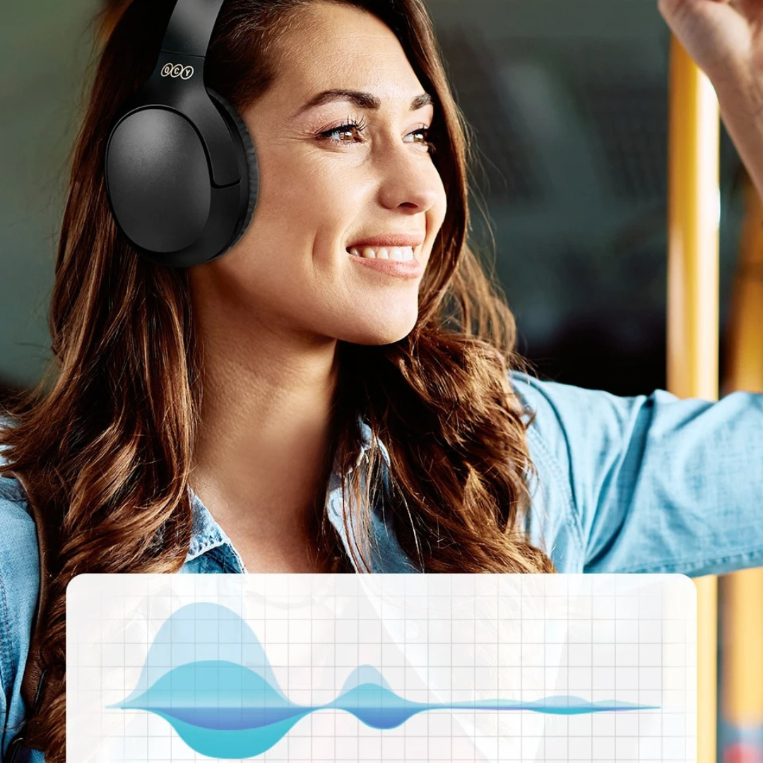 Bluetooth 5.3 wireless headphones with active noice cancellation