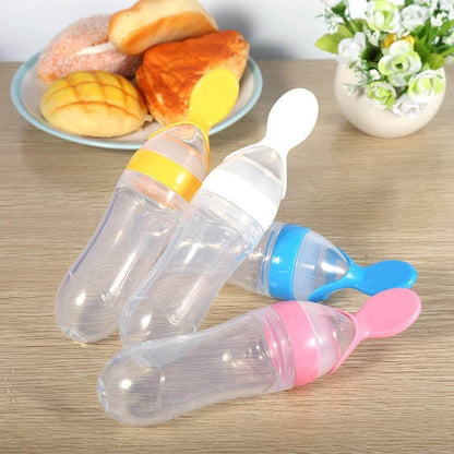 Bottle spoon for baby food