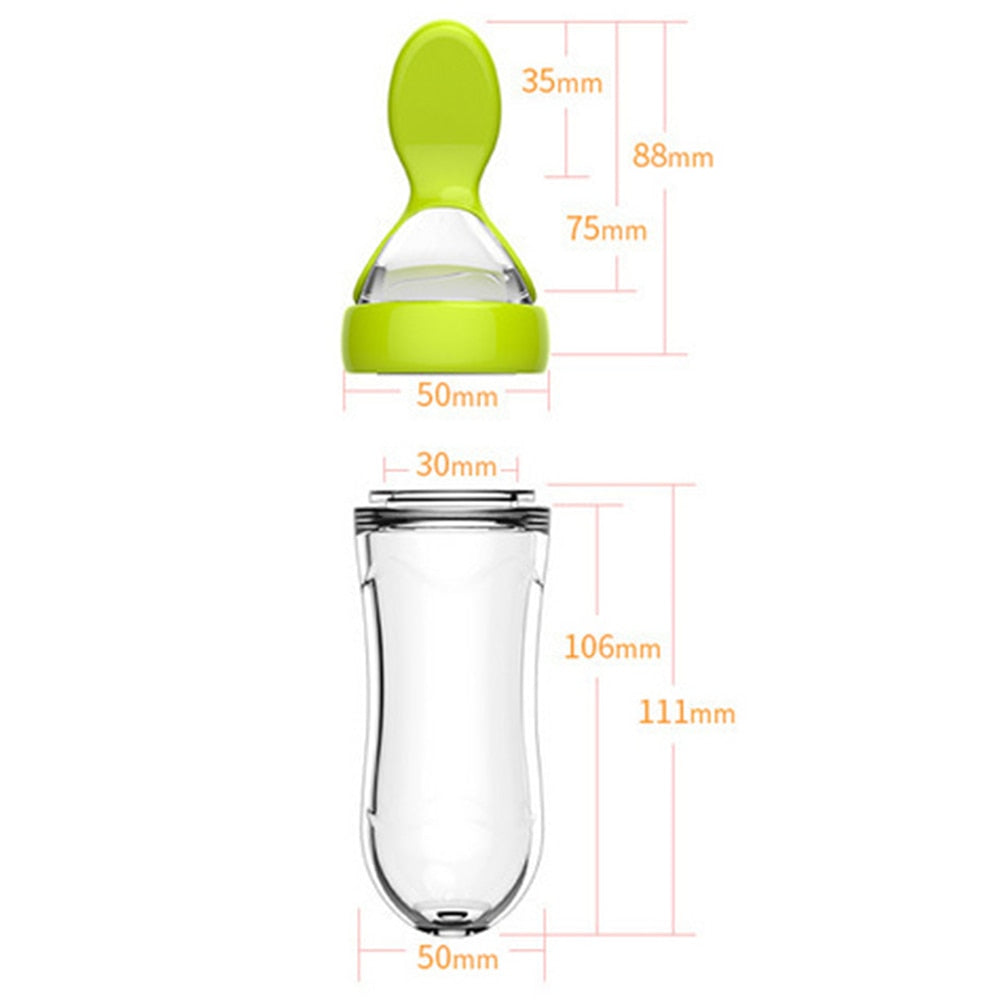 Bottle spoon for baby food