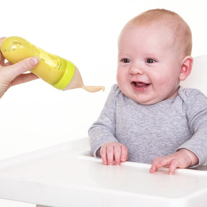 Bottle spoon for baby food