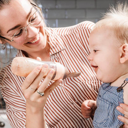 Bottle spoon for baby food