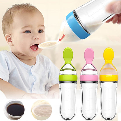 Bottle spoon for baby food