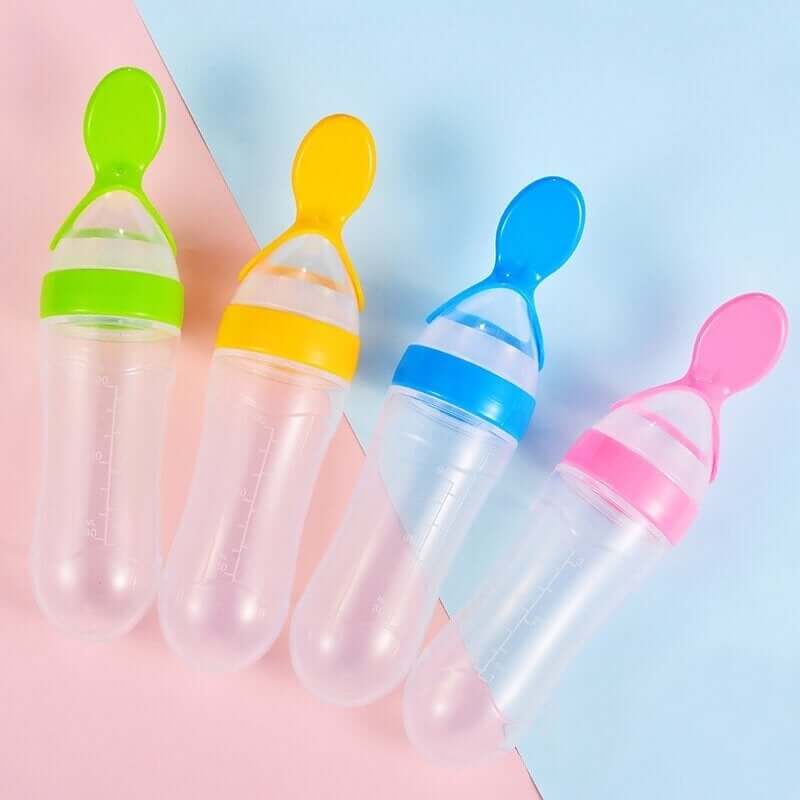 Bottle spoon for baby food