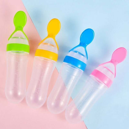 Bottle spoon for baby food