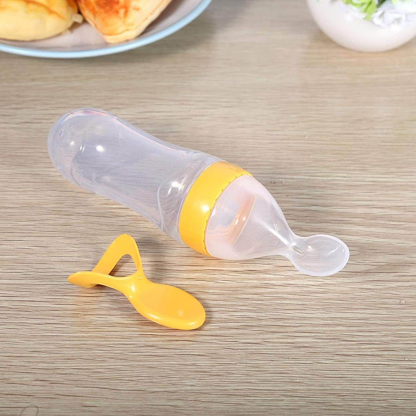 Bottle spoon for baby food