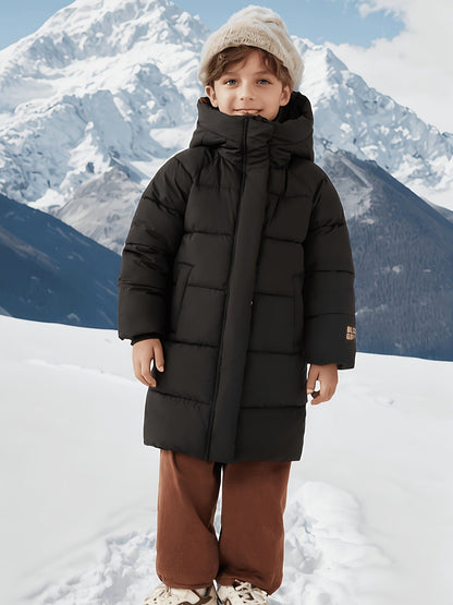 Boys' Half-length Jacket Breathable Water Repellent With Zipper