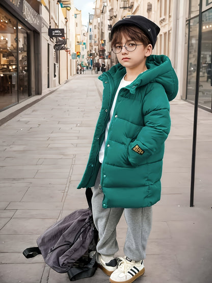 Boys' Half-length Jacket Breathable Water Repellent With Zipper