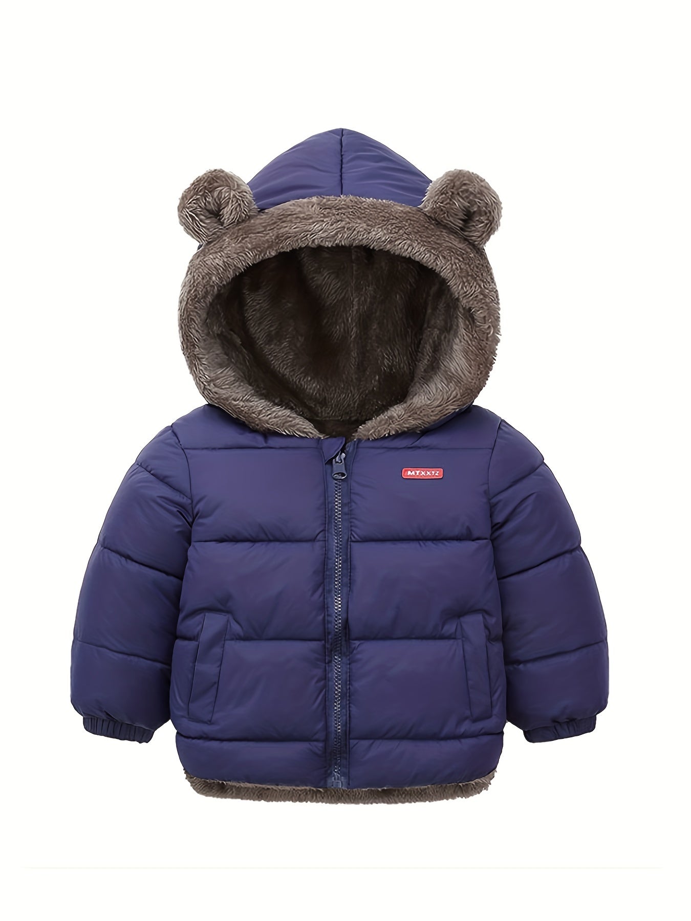 Boys' Jacket Winter Long With Stand-up Collar Zip Zipper Breathable Material