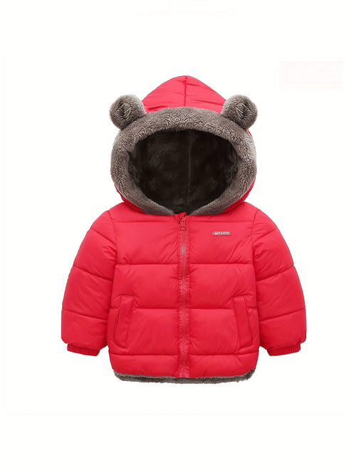 Boys' Jacket Winter Long With Stand-up Collar Zip Zipper Breathable Material