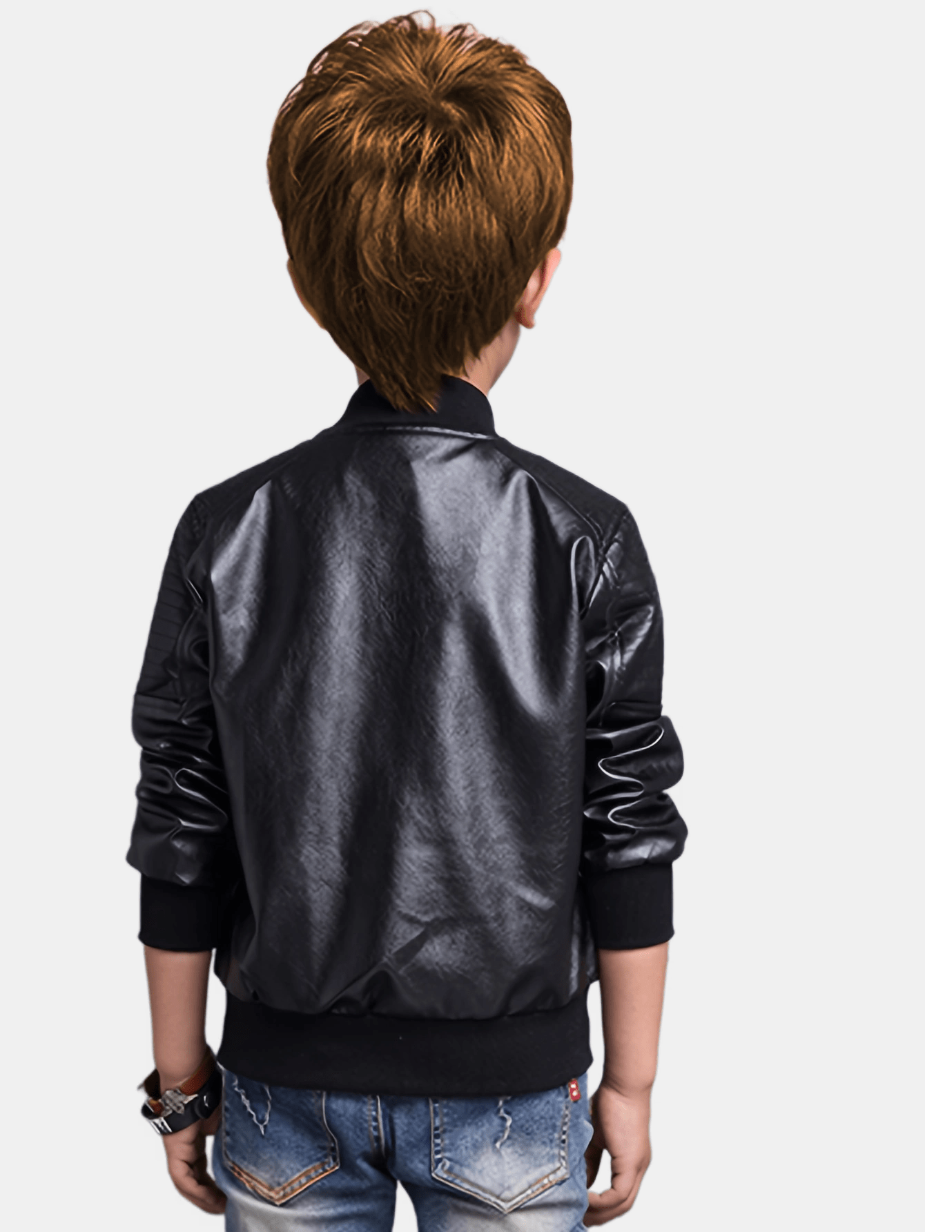 Boys' Winter Jacket Water Repellent With Stand-up Collar And Zipper