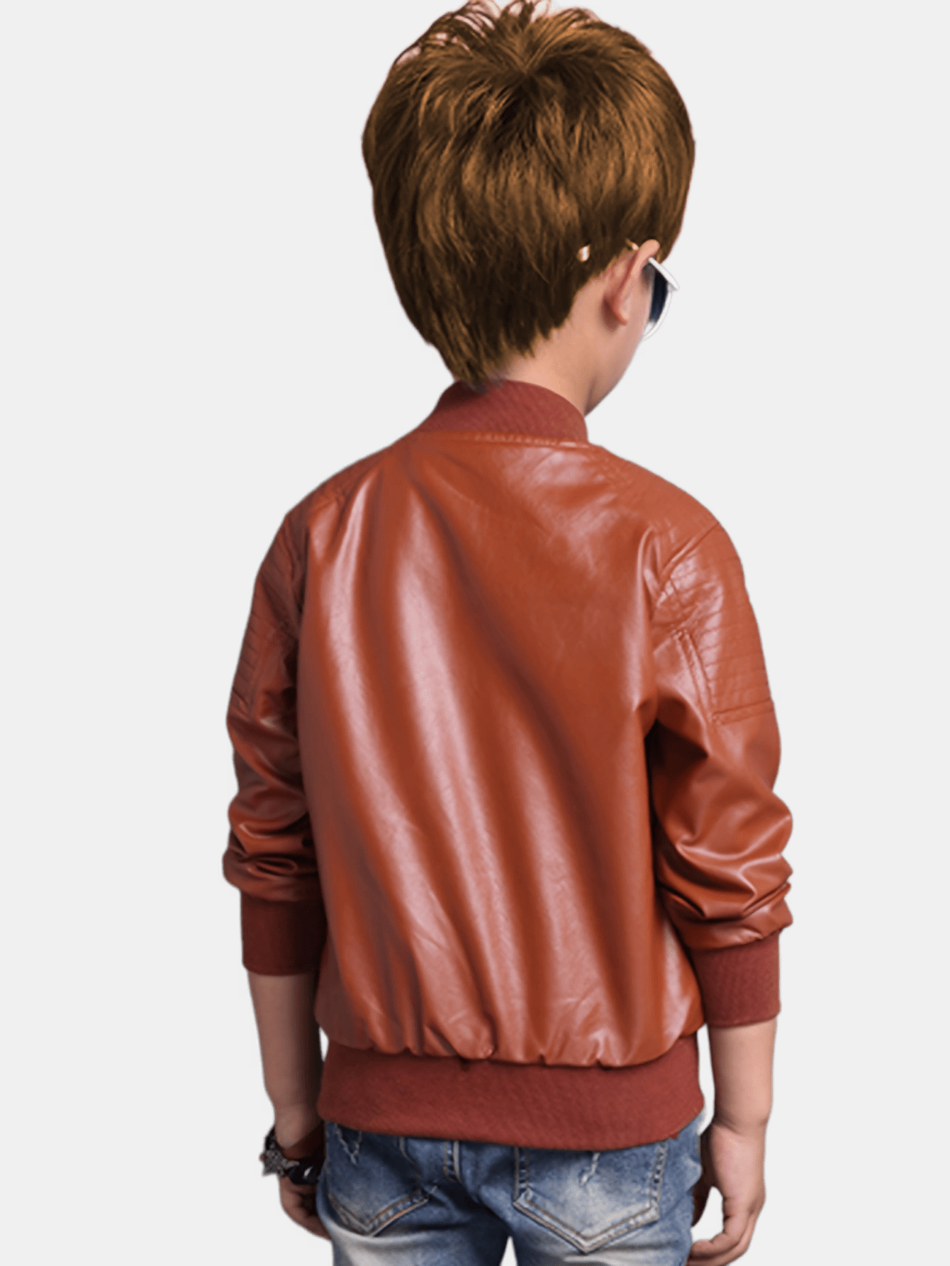 Boys' Winter Jacket Water Repellent With Stand-up Collar And Zipper