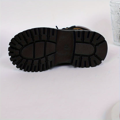 Boys' boots with zip fastener and durable non-slip sole